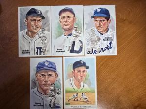 1980-1989 Perez-Steele Detroit Tigers HOF Postcards