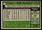 1979 Topps Willie Randolph #250 Baseball Card