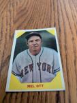 1960 Fleer Mel Ott Baseball Card, HOF