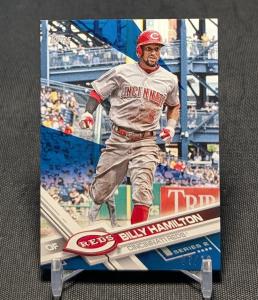 Billy Hamilton Mini Blue SSP 07/10 2017 Topps Series 2 Card #540 Cincinnati Reds
