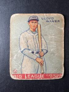 1933 Goudey Lloyd Waner #164 poor marked creased 