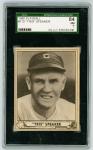 1940 Playball Tris Speaker Card #170 SGC 7