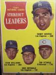1962 Topps League Leaders Sandy Koufax & Friends