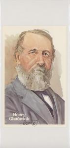 1980 Perez-Steele Hall of Fame Art Postcards First Series Henry Chadwick HOF 0n8