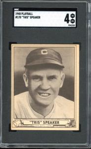 1940 Play Ball Tris Speaker Baseball Card HOF