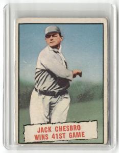 1961 Topps #407 Jack Chesbro Wins 41st Game EX - NM