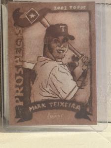 2025 Topps Shoebox Treasures #20 Mark Teixeira Sepia Filter /50 - Rangers