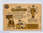 1960 Topps #216 Joe Gordon Cleveland Indians VG-EX NICE L@@K!