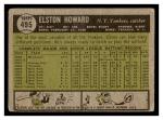 Elston Howard #495 1961 Topps New York Yankees
