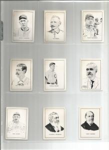 1950 Callahan Hall of Fame baseball card near set (60 of 61; missing Joe Tinker)