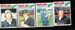 1977 TOPPS (4)RICH GOSSAGE(HOF) BRIAN DOWNING, BUCKY DENT, KEN BRETT EX. VINTAGE