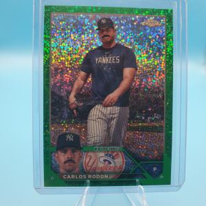 2023 TOPPS CHROME UPDATE CARLOS RODON GREEN SPECKLE REFRACTOR VARIATION SP /99