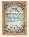 Jesse Burkett 1897 Cleveland Spiders  Heritage serial # /50 / FREE SHIP / NM+