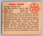 1950 BOWMAN #229 FRANKIE FRISCH CUBS NO COPYRIGHT