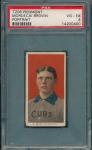 1909-11 T206 Piedmont 350 Mordecai Brown Portrait  PSA 4 HOF Chicago National 
