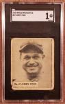 1936 World Wide Gum #47 Jimmie Foxx Athletics Red Sox Baseball Card SGC 1 HOF