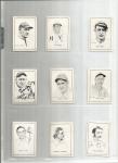1950 Callahan Hall of Fame baseball card near set (60 of 61; missing Joe Tinker)