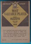 1961 Topps Phil Rizzuto, Shortstop, New York Yankees- 1950 A. L. MVP- # 471(C)