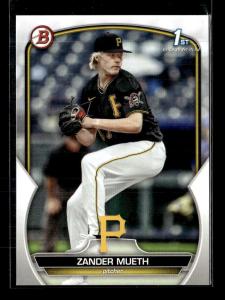 2023 Bowman Draft Paper Zander Mueth Pittsburgh Pirates 1st #BD-131 5 Card Lot