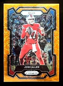 Josh Allen 2023 Panini Prizm Orange Lazer Prizm Buffalo Bills #32