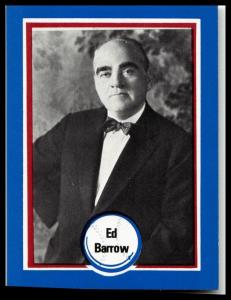 Ed Barrow New York Yankees 1976 Shakey's Baseball's Greatest Players #65