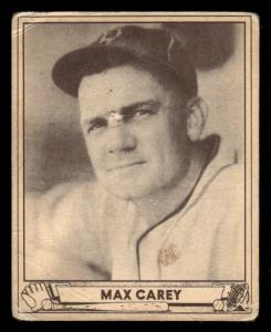 1940 PLAY BALL MAX CAREY 178a VG SAVE THESE CARDS BASEBALL BROOKLYN DODGERS