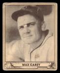 1940 PLAY BALL MAX CAREY 178a VG SAVE THESE CARDS BASEBALL BROOKLYN DODGERS