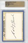 2018 Leaf History of Baseball Cut Signature Edition Edd Roush Cut Signature