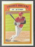SHOHEI OHTANI IN ACTION 2021 TOPPS HERITAGE CARD #246 LOS ANGELES ANGELS DODGERS
