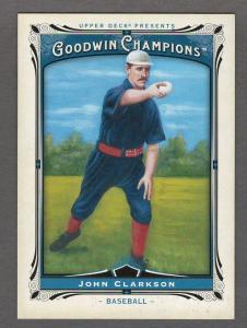 JOHN CLARKSON 2013 Upper Deck Goodwin Champions SP #152 Base Shortprint HOF UD 5