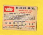 1960 Fleer Frank Home Run Baker #41 Philadelphia A's GOOD- FREE SHIPPING