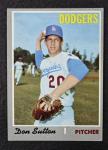 Don Sutton 1970 Topps Card #622, Los Angeles Dodgers  - READ