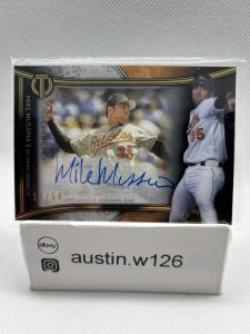 Mike Mussina 2020 Topps Tribute Franchise Best Auto #/50 BALTIMORE ORIOLES