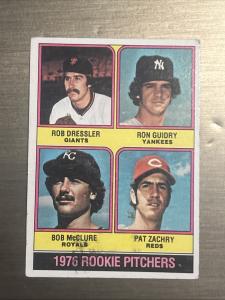 Ron Guidry 1976 Topps baseball Rookie card #599 New York Yankees VG-EX