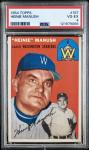 1954 Topps HEINIE MANUSH #187 - PSA 4 VGEX  (Washington Senators)