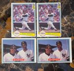 4x 1982 Donruss Reggie Jackson and Dave Winfield New York Yankees NM+