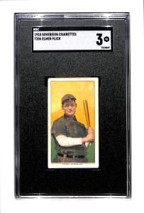 1909-11 T206 Elmer Flick Sovereign 350 SGC 3 SN 7524849