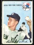 Whitey Ford 1954 Topps B #37 New York Yankees