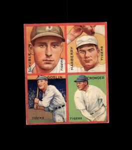 1935 GOUDEY (R321) 4 in 1 Baseball Cards - You Pick - Complete Your Set