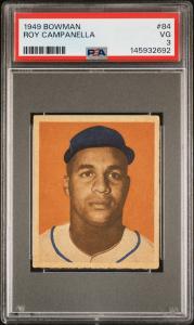 1949 BOWMAN #84 ROY CAMPANELLA PSA 3