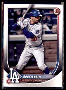 2025 Bowman Paper Mookie Betts Los Angeles Dodgers #16  5 Card Lot