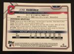 2021 Bowman Chrome JOSE RAMIREZ BLUE SAPPHIRE #19 CLEVELAND GUARDIANS