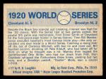 1970 Fleer World Series 1920 Indians Dodgers Stan Coveleski #17 HIGHER GRADE