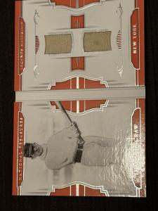 2018 Panini National Treasures John McGraw DUAL JERSEY RELIC Booklet Card /49!