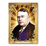 Ban Johnson Golden Icon Art Card 01/20 Starpop Signed Baseball Short Print