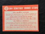 1964 Topps Senators Rookie Stars Lou Piniella & Mike Brumley #167-No Creases-EX