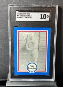 #29 ROGER BRESNAHAN, Giants ~ 1976 Shakeys Pizza Hall of Fame/Baseball SGC 10