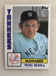 1984 Topps Traded #13T - Yogi Berra  New York Yankees HOF - Free Ship