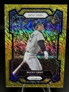 Bucky Dent 2024 Panini Prizm Baseball Gold Shimmer Prizm /7 FOTL Yankees