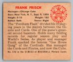 1950 BOWMAN #229 FRANKIE FRISCH CUBS NO COPYRIGHT